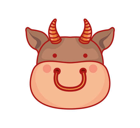 cute taurus designのイラスト素材