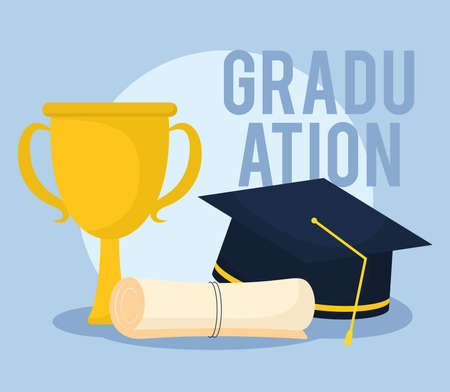 nice graduation designのイラスト素材