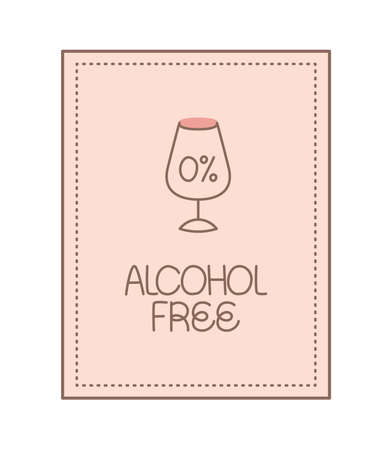 alcohol free cardのイラスト素材