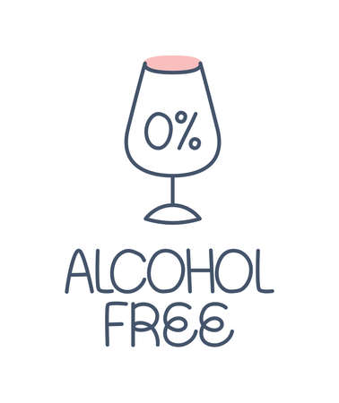 alcohol free designのイラスト素材