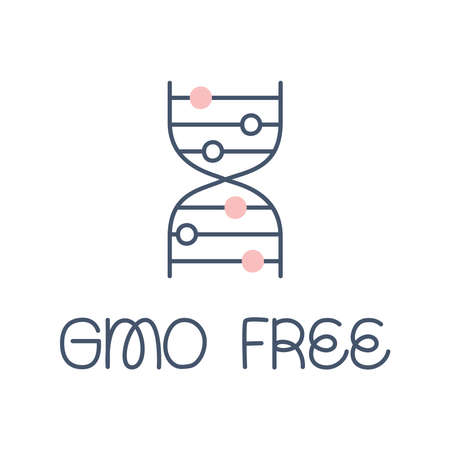 gmo free iconのイラスト素材