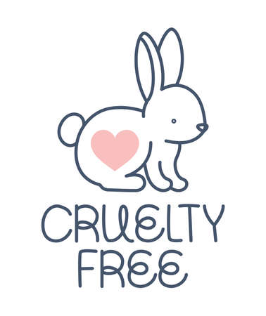 cruelty free iconのイラスト素材