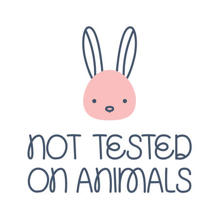 not tested on animals iconのイラスト素材