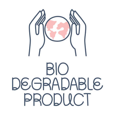 biodegradable product iconのイラスト素材
