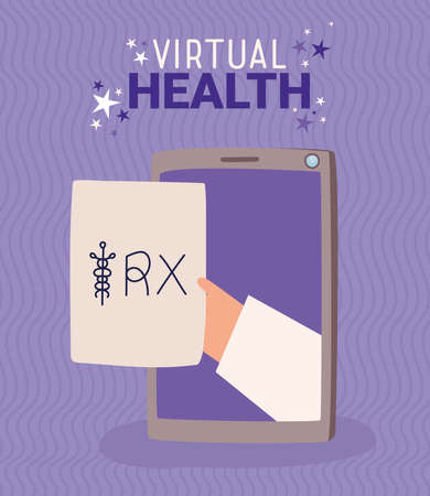virtual medicine cardのイラスト素材