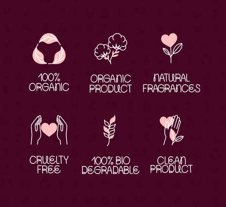 six eco tagsのイラスト素材