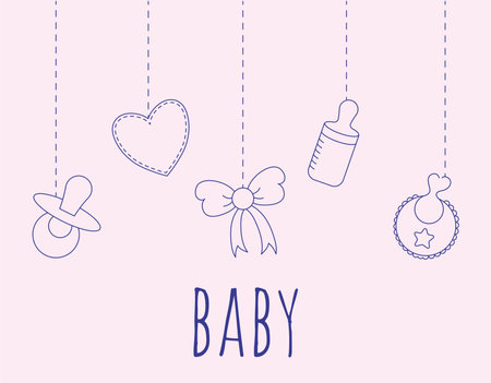nice baby posterのイラスト素材