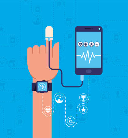 health devices designのイラスト素材