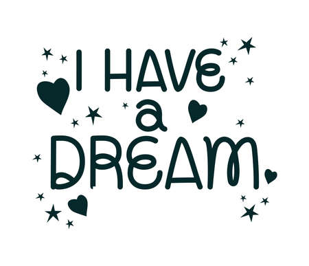 affirmation lettering iconのイラスト素材