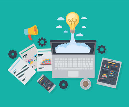 pretty business invitationのイラスト素材