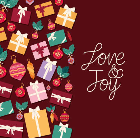 cute christmas cardのイラスト素材