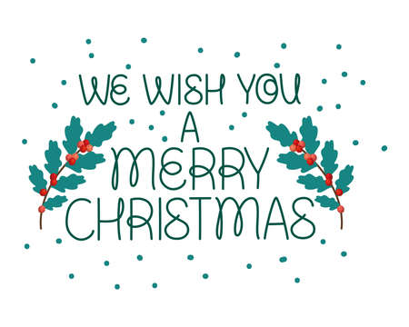 cute xmas phraseのイラスト素材