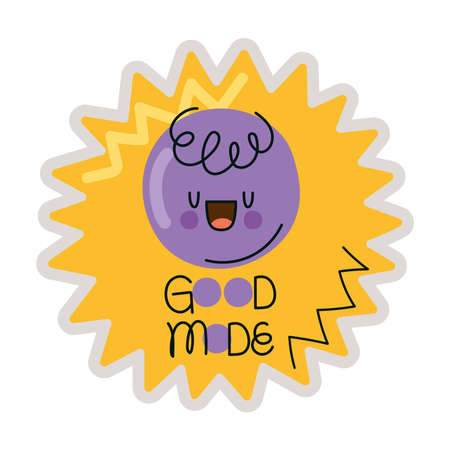 good mode stickerのイラスト素材