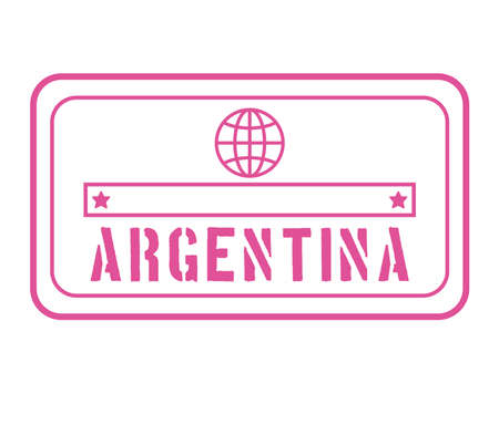 nice argentina stampのイラスト素材