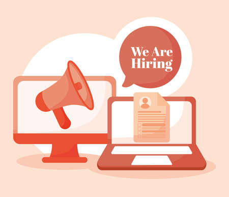 nice hiring designのイラスト素材