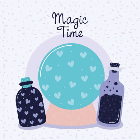 magic time posterのイラスト素材