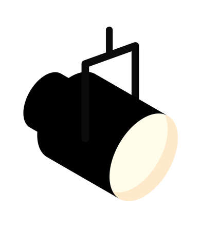 spotlight reflector iconのイラスト素材