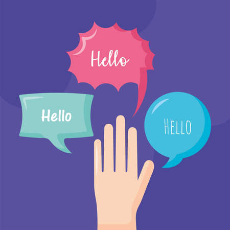 global hello posterのイラスト素材