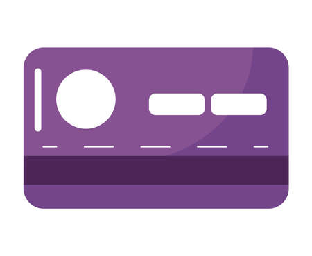 purple credit cardのイラスト素材