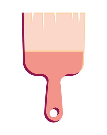wooden brush designのイラスト素材