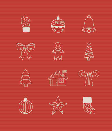 twelve christmas cookieのイラスト素材