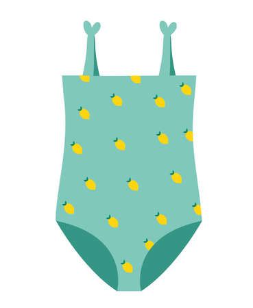 green girl underwearのイラスト素材