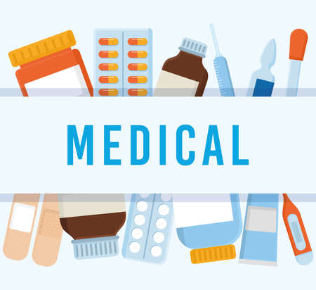 nice medical posterのイラスト素材