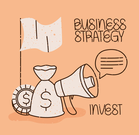 business strategy cardのイラスト素材