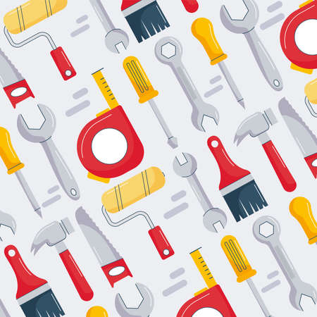 construction tools posterのイラスト素材