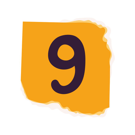 ransom note with number 9