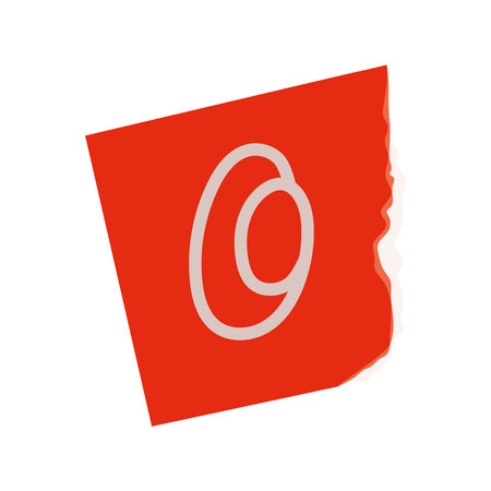 ransom paper with letter O
