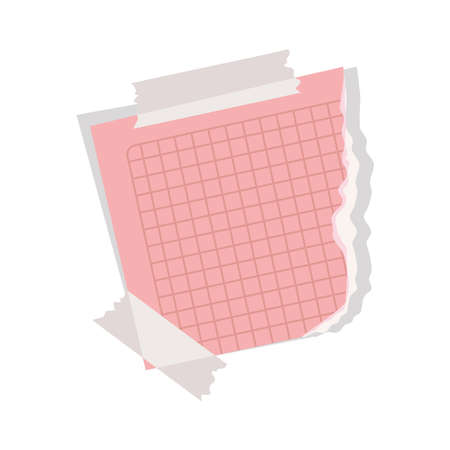 ripped cardboard illustrationのイラスト素材