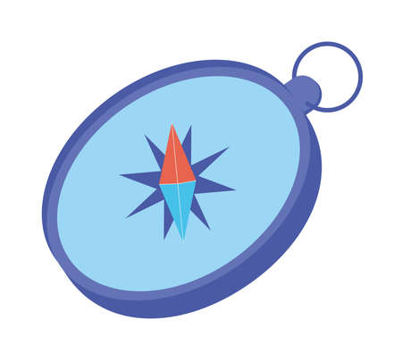 blue compass equipmentのイラスト素材