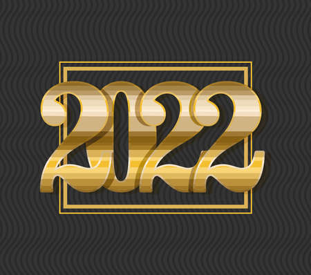 new year 2022 illustrationのイラスト素材