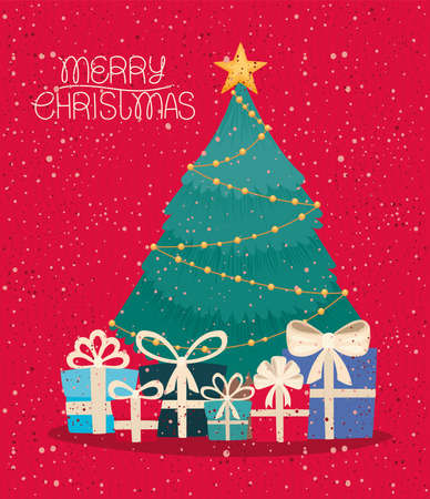 awesome christmas posterのイラスト素材