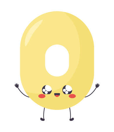 kawaii number zeroのイラスト素材