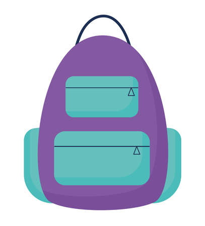 purple backpack designのイラスト素材