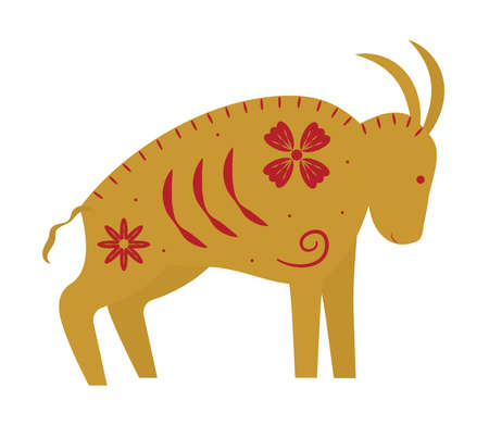 chinese zodiac buffaloのイラスト素材