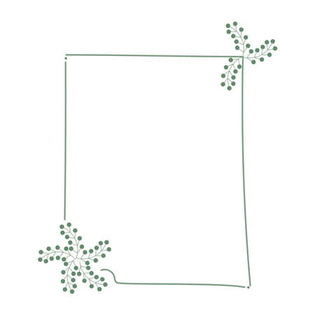berries laurel wreathのイラスト素材