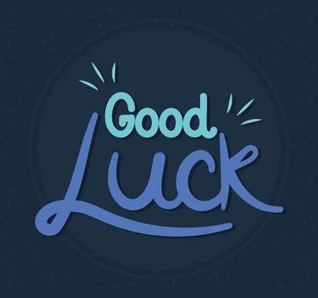 good luck designのイラスト素材