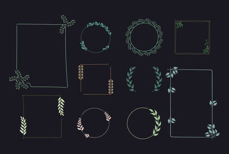 ten laurel wreathsのイラスト素材