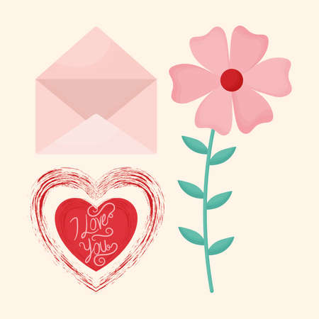 three love iconsのイラスト素材