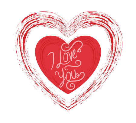 romantic message illustrationのイラスト素材