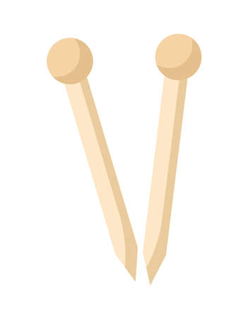 sewing needles designのイラスト素材