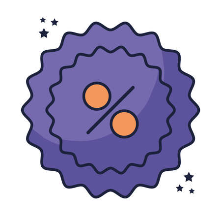 purple percentage symbolのイラスト素材