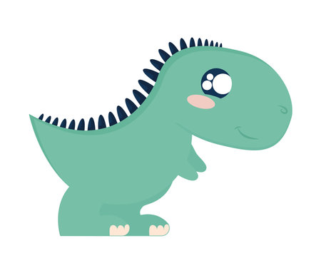 cute tyrannosaurus designのイラスト素材