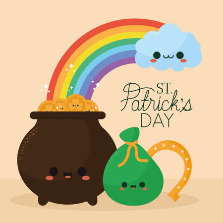 happy patricks day cartelのイラスト素材
