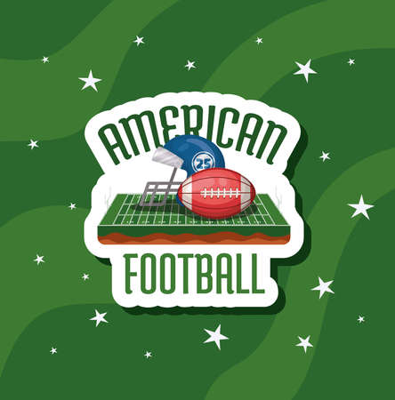 american football cardのイラスト素材