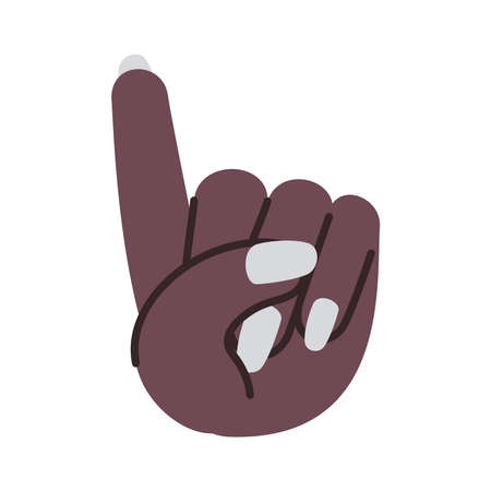 pointing finger designのイラスト素材