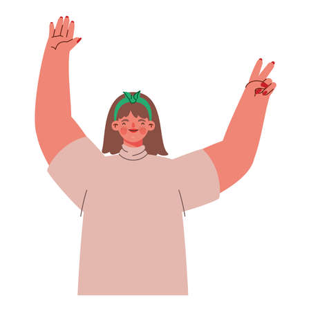 pretty woman iconのイラスト素材